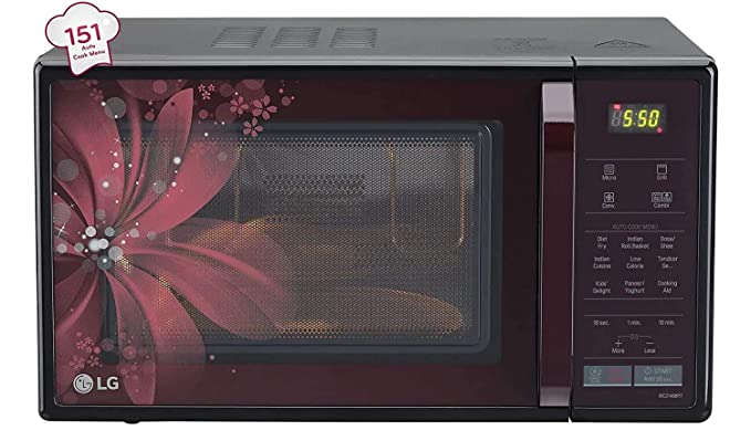 LG 21 L Convection Microwave Oven (MC2146BRT, Black, Diet Fry)