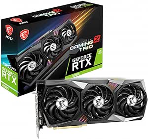 MSI RTX 3080 Gaming Z Trio 10G LHR Carte Graphique NVIDIA GeForce RTX 3080 10 Go GDDR6X Gris