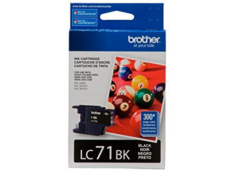 Brother Printer LC71BK Standard Yield Black Ink