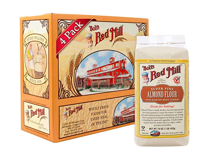 Bob's Red Mill Super-Fine Almond Flour, 16 Ounce (Pack of 4)