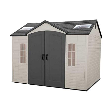 Lifetime 60005 Outdoor Storage Shed, Desert Sand, 10 x 8 ft