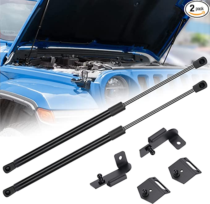 SUPAREE Front Hood Lift,Supports Struts Gas Charged Strut Shocks Compatible with Jeep Wrangler JL (2018 ) Gladiator JT (2020 )