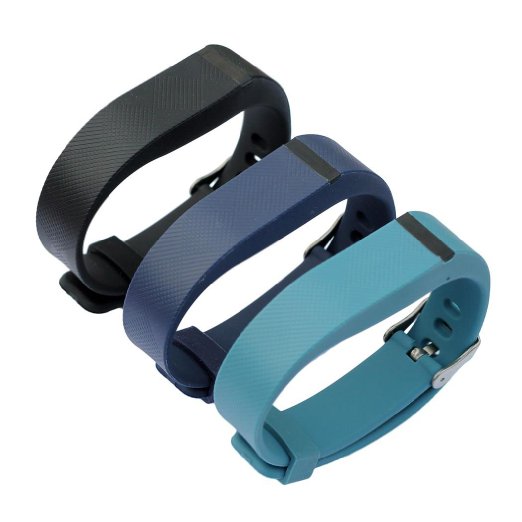 bayite Replacement Wrist Band with Watch Band Clasp Buckle and Fastener for Fitbit Flex