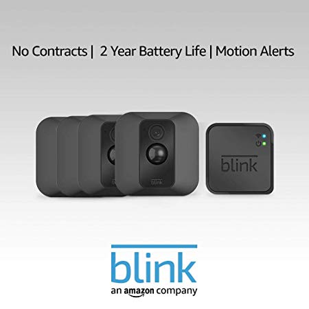 Blink XT Home Security Camera System with Motion Detection, Wall Mount, HD Video, 2-Year Battery Life and Cloud Storage Included - 4 Camera Kit