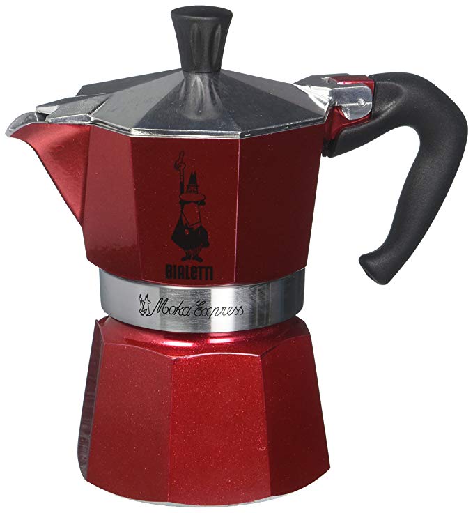 Bialetti 5292 Moka Emotion Espresso Maker, Red