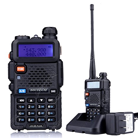 NKTECH UV-5R Plus VHF UHF Tri-Power 8W 4W 1W Dual Band 136-174/400-520MHz PTT FM Two Way Radio Ham Transceiver Walkie Talkie VS BaoFeng Free Earpiece Warranty