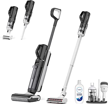 Tineco Floor ONE S5 Combo Power Kit & 33.8 OZ Floor Cleaning Solution, Smart Wet Dry Vacuum Cleaners, Floor Cleaner Mop 3-in-1 Cordless Stick Vacuum for Multi-Surface, Lightweight and Handheld,