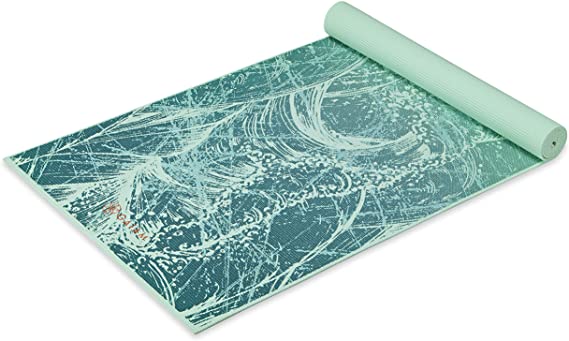 Gaiam Yoga Mat - Classic 4mm Print Thick Non Slip Exercise & Fitness Mat for All Types of Yoga, Pilates & Floor Workouts (68" x 24" x 4mm)
