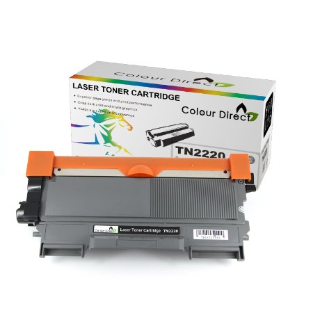 ColourDirect Compatible Toner Cartridge Replacement For Brother TN2220 - HL-2240 HL-2240D HL-2250DN HL-2270DW HL-2130 HL-2132 DCP-7060 DCP-7065DN DCP-7060D DCP-7070DW DCP-7055 MFC-7360N MFC-7860DW MFC-7460DN MFC-7460N Printers2600 Pages