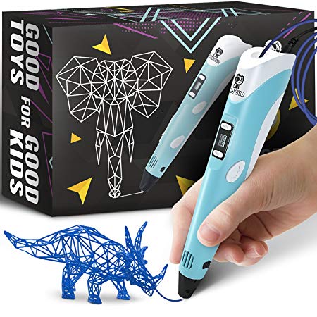 3D Pen Kit for Kids - Professional 3D Drawing Pens - 3D Printing Pens - 3D Printer Pen Set with PLA Filament Refills for Kids Teens Adults Doodling Artist Drawing - Best Stencil Safe and Easy to Use