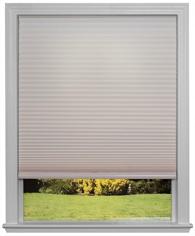 Easy Lift Trim-at-Home Cordless Cellular Light Filtering Fabric Shade Natural, 60 in x 64 in, (Fits windows 43"- 60")