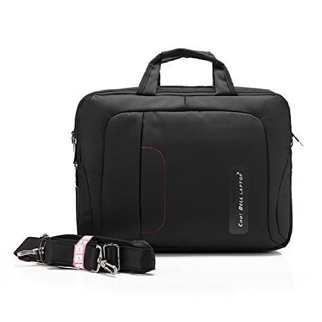 QANSI Waterproof Shockproof Bag PC LaptopNotebookTabletsMacBook Briefcase Case Messenger Bag Pouch Holder Organizers 15-156 Inch Black