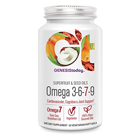 Genesis Nutrition Genesis Today Omega 3-6-7-9, 90 Count, 90 Count