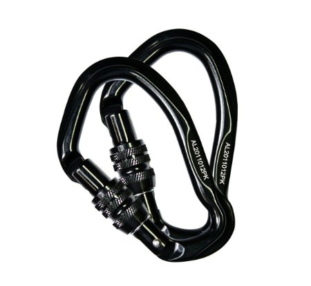 Hunter Safety System High-Strength Locking Carabiners, Rated up to 5600 lbs (2-PACK )