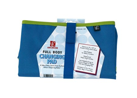 JL Childress Full Body Portable Changing Pad, Blue/Green
