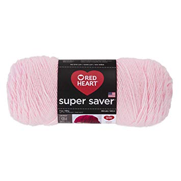 Red Heart Super Saver Yarn, Baby Pink
