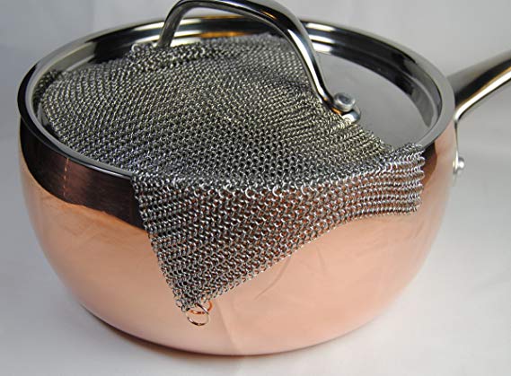 Knapp Made Chainmail Dishcloth - Premium Grade Stainless Steel Dishcloth for Your Finest Pots and Pans