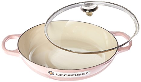 Le Creuset of America Enameled Cast Iron Buffet Casserole with Glass Lid, 3 1/2 quart, Hibiscus