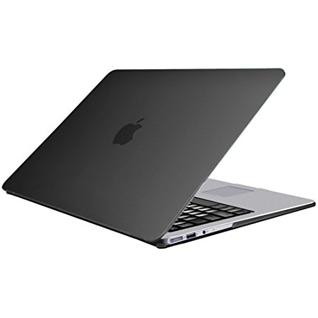 Macbook air 13 inch case, Pasonomi® Rubberized Hard Case for Apple MacBook Air 13.3" (A1466 & A1369) Shell Cover (Black)