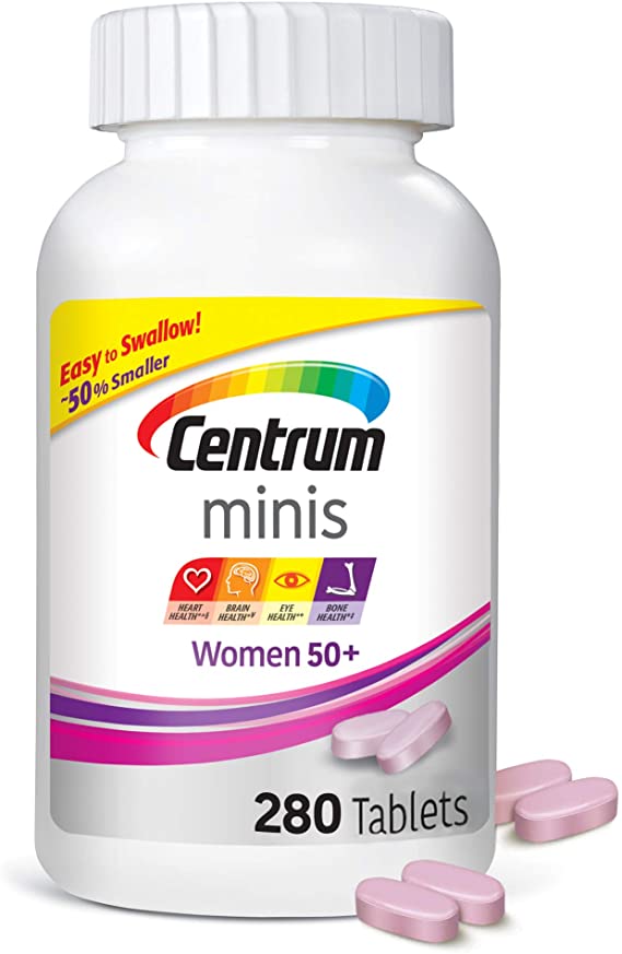 Centrum Minis Women 50  (280 Count) Multivitamin/multimineral Supplement Tablets, 280 Count