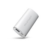 Fastest Charger RAVPower 5200mAh Portable Charger External Battery Pack Power BankLuster SeriesiSmart Technology 24A Output 2A Input for iPhone iPad Android Windows smartphones tablets and more Silver
