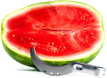 Watermelon Slicer, Corer & Cutter by Nature's Kitchen - Commercial Grade Stainless Steel