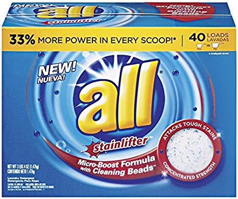 all Powder Laundry Detergent, Stainlifter, 52 Ounces, 40 Loads