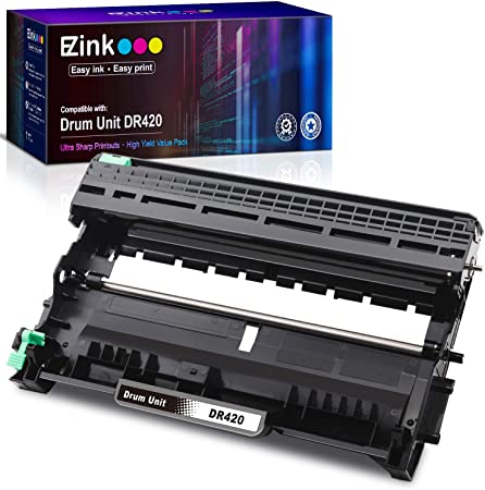 E-Z Ink (TM) Compatible Drum Unit Replacement for Brother DR420 DR 420 High Yield for use with HL-2270DW HL-2280DW HL-2230 HL-2240 HL-2240D MFC-7860DW MFC-7360N DCP-7065DN (1 Drum Unit)