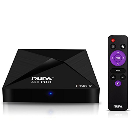 RUPA A5X PRO Android 5.1 TV Box RK3229 2GB/16GB 1080P 4K H.265/H.264 BT WiFi 1000M Streaming Media Player