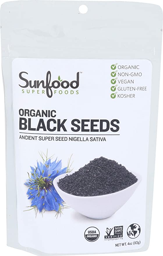 Sunfood, Seeds Black Organic, 4 Ounce