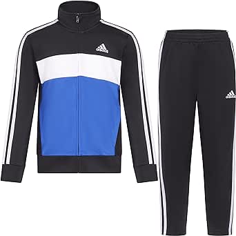 adidas boys 2-piece Color Block Tricot Track Set