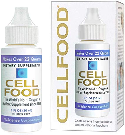 Cellfood Liquid Concentrate, 1 oz. Bottle – Oxygen Supplement, Peak Performance - Contains Seaweed Sourced Minerals, Enzymes, Amino Acids, Electrolytes, Superior Absorption - Gluten Free, GMO Free