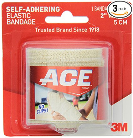 ACE Self-Adhering Elastic Bandage, 2 Inches (Pack of 3)