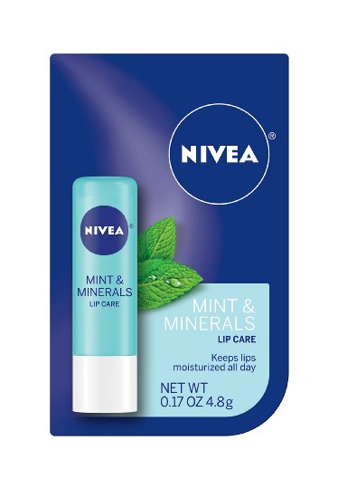 NIVEA Mint & Minerals Lip Care 0.17 Ounce Carded Pack