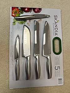 Kitchen Knife Set, 5 Pieces, German Steel Blades