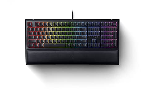 Razer Ornata V2 Mecha-Membrane Gaming Wired Keyboard with Razer Chroma RGB Full Size Black - RZ03-03380100-R3M1