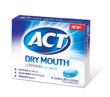 ACT Total Care Dry Mouth Lozenges 18 Count Pack of 6