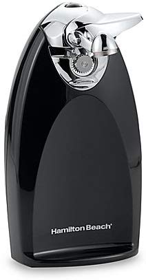 Hamilton Beach® Classic Chrome Heavyweight Electric Can Opener features Bottle Opener, Knife Sharpener and Cord Storage