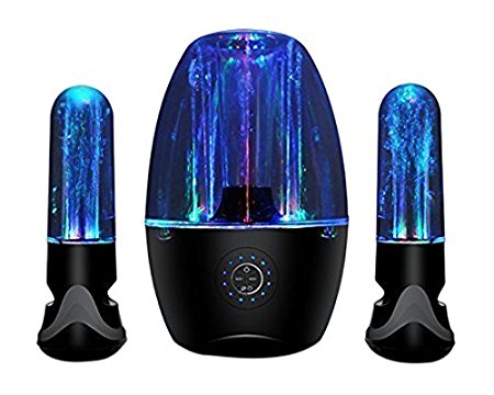 SoundSOUL New Version Music Fountain Amplifier Dancing Water Speakers/Wi-Fi Portable Wireless Bluetooth 4.0 Water Speaker, Black
