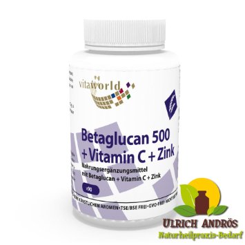 Vita World Beta-glucan 500mg (1/3,1/6)-beta-D-Glucan complex 90 Capsules Made in Germany