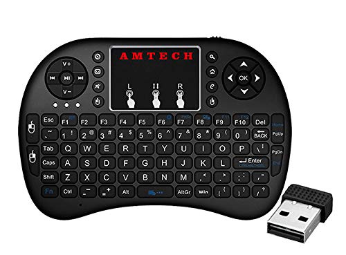 [Updated Backlit] Latest 2019 I8 Mini 2.4Ghz Backlit Wireless 2.4Ghz Wireless Touchpad Multimedia Keyboard Pc, Pad, Xbox 360, Ps3, Google Android Tv Box, Htpc, Iptv (Black)