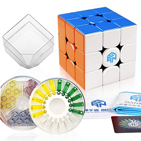 D-FantiX Gan 356 X Magnetic Stickerless Speed Cube 3x3 Gan X Cube 3x3 Puzzle Toy (IPG v5 Version)