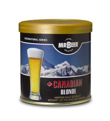 Mr Beer Canadian Blonde Home Brewing Beer Refill Kit