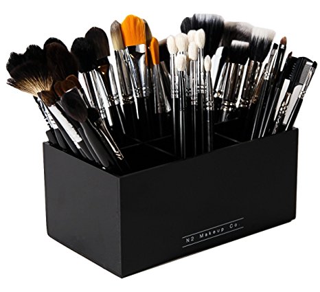 Makeup Brush Holder Organizer 6 Slot Acrylic Cosmetics Brushes Storage Solution By N2 Makeup Co