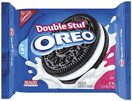 Oreo Double Stuff Chocolate Sandwich Cookie, 15.35-Ounce (Pack of 4)