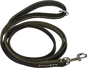 Dean & Tyler Soft Touch Padding Dog Leash with Ring on Handle and Stainless Steel Snap Hook, 6-Feet by 1/2-Inch, Black