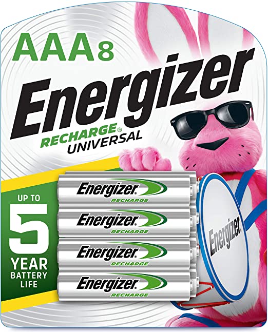 Energizer Rechargeable AAA Batteries Universal, 8 Count