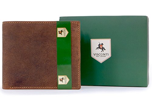 Visconti Wallet - 707 Shield - Hunter Leather