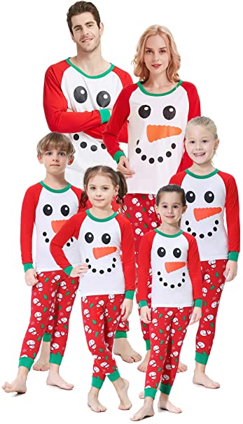shelry Girls Pajamas for Christmas Children Heart Clothes Toddler Kids Cartoon Sleepwear