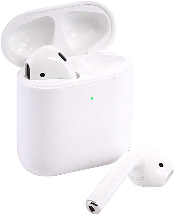 Apple AirPods 2 with Wireless Charging Case - White (Renewed)